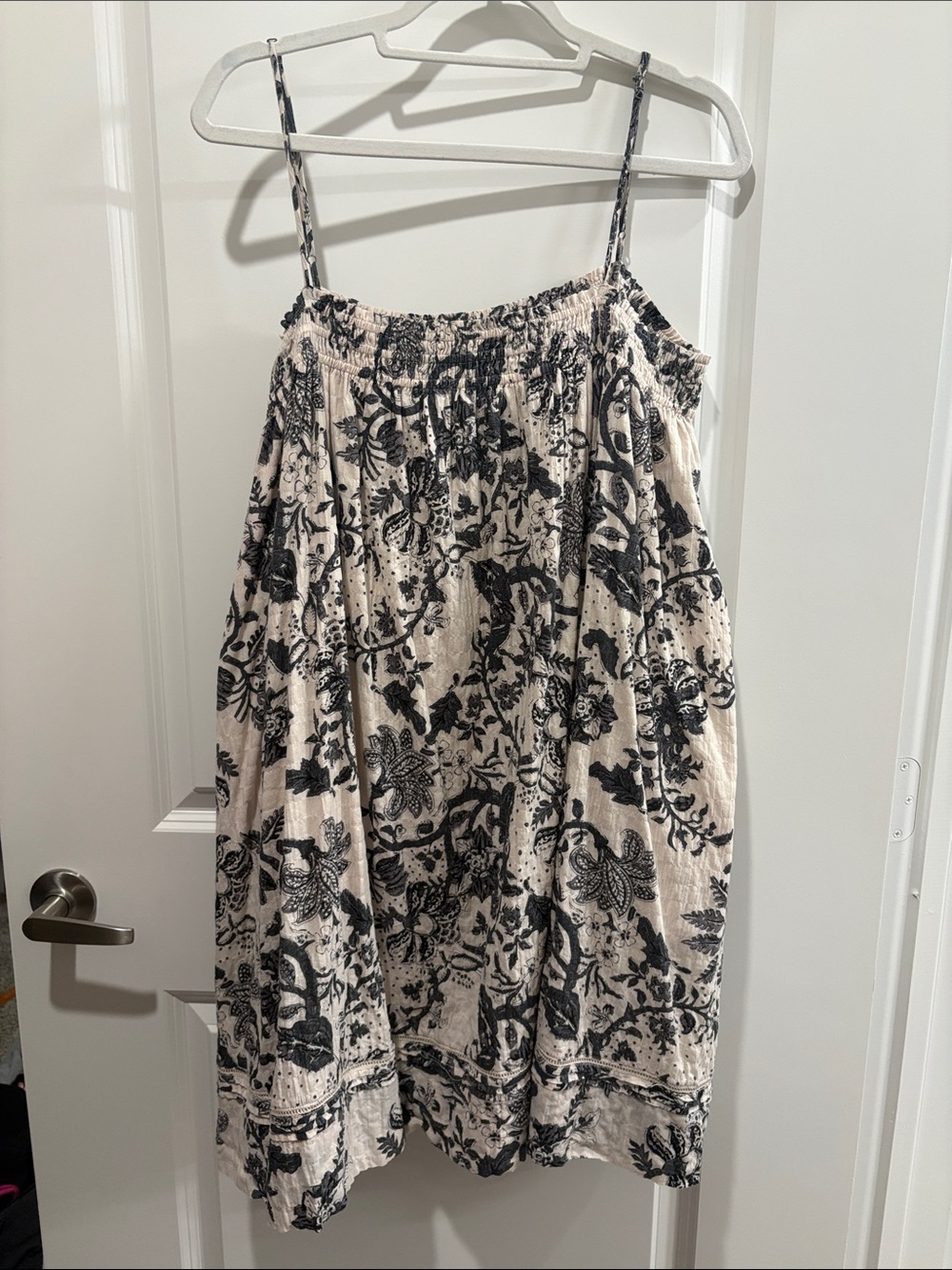 Lucky Brand Black & Cream Mini Dress